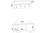 ΕΠΙΠΛΟ ΕΙΣΟΔΟΥ LORES MEGAPAP ΧΡΩΜΑ ΛΕΥΚΟ - ΚΑΡΥΔΙ 80X31,3X41,5ΕΚ.