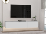 ΕΠΙΠΛΟ ΤΗΛΕΟΡΑΣΗΣ ΕΠΙΤΟΙΧΙΟ DAMLA MEGAPAP ΜΕ LED ΧΡΩΜΑ ΛΕΥΚΟ 180X29,5X29,5ΕΚ.