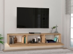 ΕΠΙΠΛΟ ΤΗΛΕΟΡΑΣΗΣ ΕΠΙΤΟΙΧΙΟ DAMLA MEGAPAP ΜΕ LED ΧΡΩΜΑ SAPPHIRE OAK 180X29,5X29,5ΕΚ.