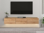 ΕΠΙΠΛΟ ΤΗΛΕΟΡΑΣΗΣ ΕΠΙΤΟΙΧΙΟ DAMLA MEGAPAP ΜΕ LED ΧΡΩΜΑ SAPPHIRE OAK 180X29,5X29,5ΕΚ.
