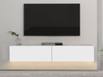 ΕΠΙΠΛΟ ΤΗΛΕΟΡΑΣΗΣ ΕΠΙΤΟΙΧΙΟ ARISTO MEGAPAP ΜΕ LED ΧΡΩΜΑ ΛΕΥΚΟ 135X31,6X25ΕΚ.