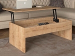 ΤΡΑΠΕΖΑΚΙ ΣΑΛΟΝΙΟΥ DEVON MEGAPAP ΜΕ ΣΕΡΒΙΤΟΡΟ ΧΡΩΜΑ SAPPHIRE OAK 110X60X44,8ΕΚ.
