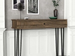 ΚΟΝΣΟΛΑ ΜΕΛΑΜΙΝΗΣ SANDIEGO MEGAPAP ΧΡΩΜΑ ΚΑΡΥΔΙ 120X35,5X90ΕΚ.