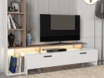 ΣΥΝΘΕΣΗ ΤΗΛΕΟΡΑΣΗΣ SIMAL MEGAPAP ΜΕ LED ΧΡΩΜΑ ΛΕΥΚΟ - CORDOBA 168,2X31,3X120ΕΚ.