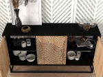 ΜΠΟΥΦΕΣ THEMIS MEGAPAP ΧΡΩΜΑ ΜΑΥΡΟ - SAPPHIRE OAK 150X35X83,6ΕΚ.