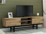 ΕΠΙΠΛΟ ΤΗΛΕΟΡΑΣΗΣ SETIA MEGAPAP ΑΠΟ ΜΕΛΑΜΙΝΗ ΧΡΩΜΑ OAK 150X30X45ΕΚ.