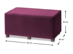 ΣΚΑΜΠΩ GENMA MEGAPAP ΥΦΑΣΜΑΤΙΝΟ ΧΡΩΜΑ ΜΩΒ 80X40X40ΕΚ.