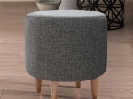 ΣΚΑΜΠΩ LIZA MEGAPAP ΥΦΑΣΜΑΤΙΝΟ ΧΡΩΜΑ ΓΚΡΙ 40X40X42ΕΚ.