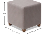 ΣΚΑΜΠΩ RANMA MEGAPAP ΥΦΑΣΜΑΤΙΝΟ ΧΡΩΜΑ ΑΝΟΙΧΤΟ ΓΚΡΙ 40X40X40ΕΚ.