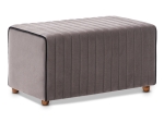 ΣΚΑΜΠΩ MABEL MEGAPAP ΒΕΛΟΥΔΙΝΟ ΧΡΩΜΑ ΓΚΡΙ 80X40X40ΕΚ.