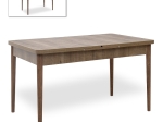 ΤΡΑΠΕΖΙ BRUNO MEGAPAP ΕΠΕΚΤΕΙΝΟΜΕΝΟ ΑΠΟ MDF/ ΞΥΛΟ ΧΡΩΜΑ ΑΝΟΙΧΤΟ ΚΑΡΥΔΙ 130/168X80X77ΕΚ.
