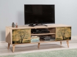 ΕΠΙΠΛΟ ΤΗΛΕΟΡΑΣΗΣ SOHO MEGAPAP ΑΠΟ ΜΕΛΑΜΙΝΗ ΧΡΩΜΑ SONOMA 140X40X50 ΕΚ.