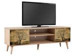 ΕΠΙΠΛΟ ΤΗΛΕΟΡΑΣΗΣ SOHO MEGAPAP ΑΠΟ ΜΕΛΑΜΙΝΗ ΧΡΩΜΑ SONOMA 140X40X50 ΕΚ.