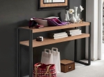 ΚΟΝΣΟΛΑ ATLAS MEGAPAP ΜΕΤΑΛΛΙΚΗ - ΜΕΛΑΜΙΝΗΣ ΧΡΩΜΑ ATLANTIC PINE 140X35X80ΕΚ.