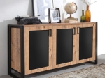 ΜΠΟΥΦΕΣ ATLAS MEGAPAP ΑΠΟ ΜΕΛΑΜΙΝΗ ΧΡΩΜΑ ATLANTIC PINE - ΜΑΥΡΟ 140X45X80ΕΚ.