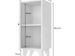 ΚΟΜΟΔΙΝΟ FELIX MEGAPAP ΧΡΩΜΑ ΛΕΥΚΟ 33,6X30X80,4ΕΚ.