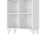 ΚΟΝΣΟΛΑ - ΒΙΒΛΙΟΘΗΚΗ OLIVER MEGAPAP ΧΡΩΜΑ ΛΕΥΚΟ 65,4X30X80,4ΕΚ.