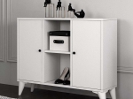 ΚΟΝΣΟΛΑ - ΜΠΟΥΦΕΣ FELIX FLAT MEGAPAP ΧΡΩΜΑ ΛΕΥΚΟ 97,2X30X80,4ΕΚ.