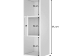 ΡΑΦΙΕΡΑ ΤΟΙΧΟΥ FELIX FLAT MEGAPAP ΧΡΩΜΑ ΛΕΥΚΟ 33,6X30X97,2ΕΚ.