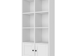 ΒΙΒΛΙΟΘΗΚΗ FELIX MEGAPAP ΧΡΩΜΑ ΛΕΥΚΟ 65,4X30X129ΕΚ.