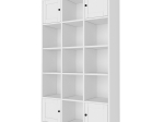 ΒΙΒΛΙΟΘΗΚΗ FELIX MEGAPAP ΧΡΩΜΑ ΛΕΥΚΟ 97,2X30X160,8ΕΚ.