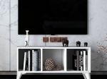 ΕΠΙΠΛΟ ΤΗΛΕΟΡΑΣΗΣ OLIVER MEGAPAP ΧΡΩΜΑ ΛΕΥΚΟ 97,2X30X48,6ΕΚ.