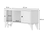 ΕΠΙΠΛΟ ΤΗΛΕΟΡΑΣΗΣ FELIX MEGAPAP ΧΡΩΜΑ ΛΕΥΚΟ 97,2X30X48,6ΕΚ.
