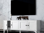 ΕΠΙΠΛΟ ΤΗΛΕΟΡΑΣΗΣ FELIX MEGAPAP ΧΡΩΜΑ ΛΕΥΚΟ 129X30X48,6ΕΚ.