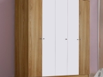 ΝΤΟΥΛΑΠΑ ΡΟΥΧΩΝ STEFAN MEGAPAP ΠΕΝΤΑΦΥΛΛΗ ΧΡΩΜΑ SAPPHIRE OAK - ΛΕΥΚΟ 175X50X182ΕΚ.