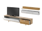 ΣΥΝΘΕΣΗ ΤΗΛΕΟΡΑΣΗΣ HERA MEGAPAP ΧΡΩΜΑ SAPPHIRE OAK - ΛΕΥΚΟ 170X37X45ΕΚ.
