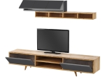 ΣΥΝΘΕΣΗ ΤΗΛΕΟΡΑΣΗΣ SERINE MEGAPAP ΧΡΩΜΑ SAPPHIRE OAK - ΑΝΘΡΑΚΙ 170X37X45ΕΚ.