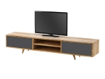 ΕΠΙΠΛΟ ΤΗΛΕΟΡΑΣΗΣ SERINE MEGAPAP ΧΡΩΜΑ SAPPHIRE OAK - ΑΝΘΡΑΚΙ 170X37X45ΕΚ.