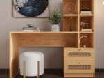 ΓΡΑΦΕΙΟ ΕΡΓΑΣΙΑΣ MELI MEGAPAP ΜΕ ΒΙΒΛΙΟΘΗΚΗ ΧΡΩΜΑ SAPPHIRE OAK 155X60X152ΕΚ.