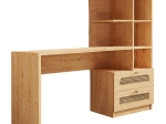 ΓΡΑΦΕΙΟ ΕΡΓΑΣΙΑΣ MELI MEGAPAP ΜΕ ΒΙΒΛΙΟΘΗΚΗ ΧΡΩΜΑ SAPPHIRE OAK 155X60X152ΕΚ.