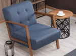 ΠΟΛΥΘΡΟΝΑ KEMER MEGAPAP ΥΦΑΣΜΑΤΙΝΗ ΧΡΩΜΑ ΜΠΛΕ 67X76X78ΕΚ.