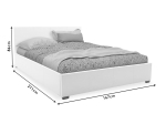 ΚΡΕΒΑΤΙ NORSE PAKOWORLD  PU ΛΕΥΚΟ ΜΕ ΑΠΟΘΗΚΕΥΤΙΚΟ ΧΩΡΟ 160X200ΕΚ