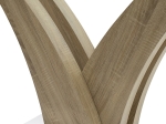 ΤΡΑΠΕΖΙ GULL PAKOWORLD ΓΥΑΛΙ 10MM TEMPERED-ΠΟΔΙ ΧΡΩΜΑ SONOMA 150X90X76ΕΚ