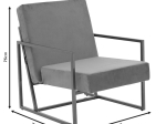 ΠΟΛΥΘΡΟΝΑ EVELYN PAKOWORLD ΒΕΛΟΥΔΟ ΣΑΠΙΟ ΜΗΛΟ-ΧΡΥΣΟ 62X73X75ΕΚ