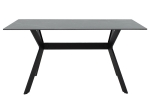 ΤΡΑΠΕΖΙ OLIVET PAKOWORLD SINTERED STONE ΜΑΥΡΟ ΜΑΡΜΑΡΟΥ-ΜΑΥΡΟ 150X90X75ΕΚ