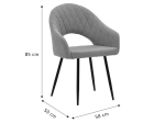 ΠΟΛΥΘΡΟΝΑ MACIE PAKOWORLD ΥΦΑΣΜΑ ΚΑΦΕ ANTIQUE-ΜΑΥΡΟ 58X50X85ΕΚ