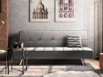 ΚΑΝΑΠΕΣ-ΚΡΕΒΑΤΙ TRAVIS PAKOWORLD 3ΘΕΣΙΟΣ ΥΦΑΣΜΑ ΓΚΡΙ 175X83X74ΕΚ