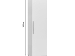ΝΤΟΥΛΑΠΙ-ΣΤΗΛΗ DIAMOND1 PAKOWORLD ΛΕΥΚΟ GLOSS 50X35X187ΕΚ