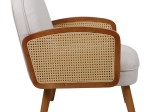 ΠΟΛΥΘΡΟΝΑ RICCO PAKOWORLD ΥΦΑΣΜΑ ΜΠΕΖ-PE RATTAN ΦΥΣΙΚΟ-RUBBERWOOD ΚΑΡΥΔΙ