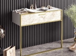 ΚΟΝΣΟΛΑ MARBLE PAKOWORLD ΧΡΩΜΑ ΛΕΥΚΟ ΜΑΡΜΑΡΟΥ-ΧΡΥΣΟ 90X38,5X77ΕΚ