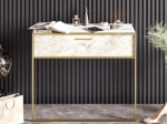 ΚΟΝΣΟΛΑ MARBLE PAKOWORLD ΧΡΩΜΑ ΛΕΥΚΟ ΜΑΡΜΑΡΟΥ-ΧΡΥΣΟ 90X38,5X77ΕΚ