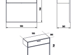 ΚΟΝΣΟΛΑ MARBLE PAKOWORLD ΧΡΩΜΑ ΛΕΥΚΟ ΜΑΡΜΑΡΟΥ-ΧΡΥΣΟ 90X38,5X77ΕΚ