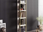 ΒΙΒΛΙΟΘΗΚΗ MARBLE PAKOWORLD ΧΡΩΜΑ ΛΕΥΚΟ ΜΑΡΜΑΡΟΥ-ΧΡΥΣΟ 32X31,5X178,5ΕΚ