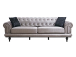 ΚΑΝΑΠΕΣ 3ΘΕΣΙΟΣ PWF-0522 PAKOWORLD ΥΦΑΣΜΑ ΓΚΡΙ-ΜΑΥΡΟ 230X95X78ΕΚ