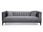 ΚΑΝΑΠΕΣ 3ΘΕΣΙΟΣ PWF-0541 PAKOWORLD ΒΕΛΟΥΔΟ ΑΝΘΡΑΚΙ 255X89X79ΕΚ