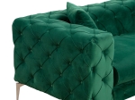ΚΑΝΑΠΕΣ 3ΘΕΣΙΟΣ PWF-0579 PAKOWORLD ΤΥΠΟΥ CHESTERFIELD ΥΦΑΣΜΑ ΠΡΑΣΙΝΟ 237X90X73ΕΚ